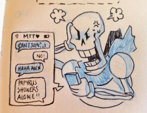 pearlzhang: I had this idea of Mettaton sending straightwhiteboy texts to Papyrus and him getting re