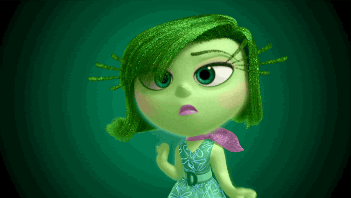 disney:  Count on Disgust, voiced by Mindy Kaling, to keep you from making a huge