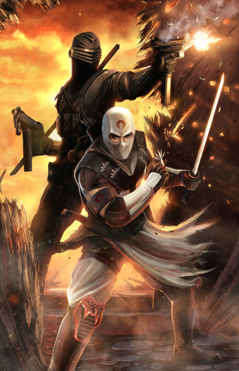 johnny-dynamo - Snake Eyes and Storm Shadow by Dan Luvisi