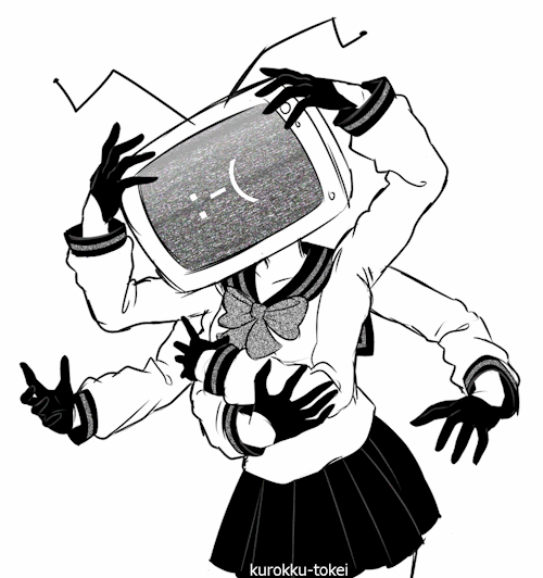 kurokku-tokei: ECHO    Redrawing old doodles #062   