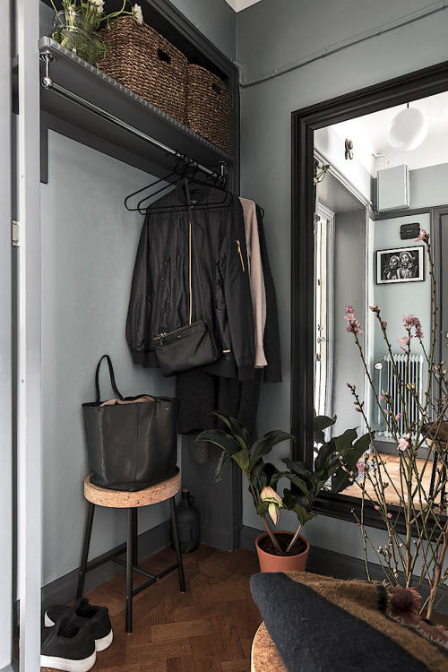 gravityhome: Small dark apartment Follow Gravity Home: Blog - Instagram - Pinterest - Facebook - Sho