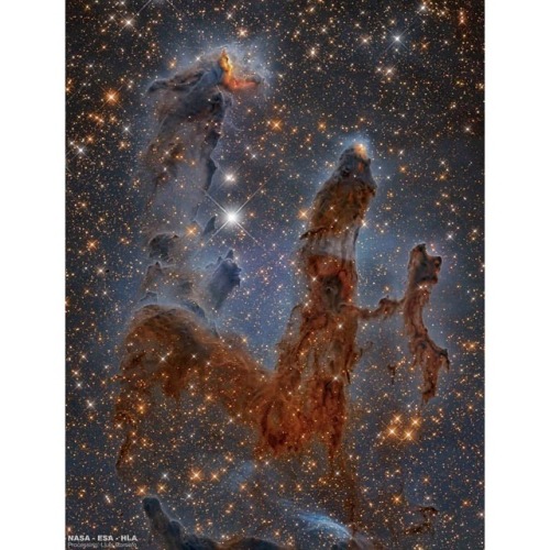 Pillars of the Eagle Nebula in Infrared  porn pictures