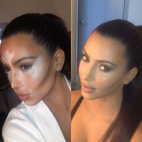 Kim kardashian contour