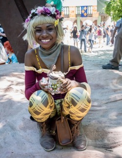 pristinely-ungifted:  qunaribaratiddies:  More pictures of my Sera cosplay for Scarborough Faire. My wig became a mess but god I really loved being Sera!  Sera: Me Anders: @lord-darth-tantrum Photographer: IG: BryonPhotography  My IG: ch3rryshortcake