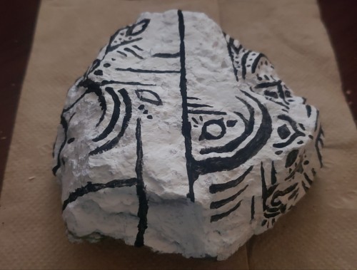 I Want To Start Painting Bones/doing Bone Art, So I'm Practicing On Rocks Because They're Much More Abundant.