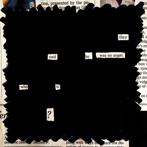 newspaperblackout: Newspaper Blackouts by Austin Kleon Follow me on Twitter (@austinkleon) or Instag
