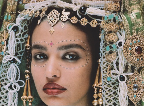 retrospectia: A Moroccan bride on her wedding day. Style Engine, 1998.