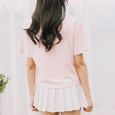 pinkune:Cross Collar Top |  discount code “pinkune”