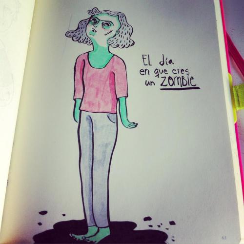 Matenmeee, oh ya estoy muerta …soy un zombie. Saludos desde el infra mundo !! #rominova #inkt