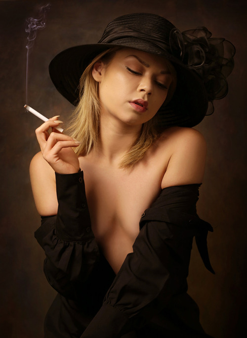celebsmoker: Drew Catherine  - photographed by Alexander Sviridov Hot sexy smoker