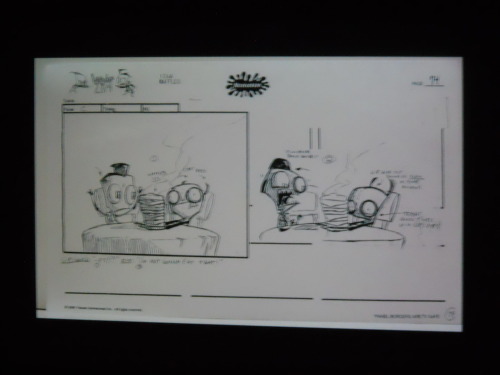 vegeta-has-a-ball:  Some stuff that Bryan Konietzko presented at RISD today! Picture 1: An illustration for a story he made when he was a teenager. Picture 2: “‘Iguanaman” sketch Picture 3: Iguanaman sketch Picture 4: Storyboard for “Mission Hill”,