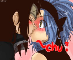 l-avieja:   Levy: What was that for!?Gajeel: Gihee. To shut you up.   