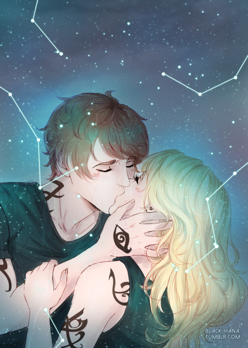 loweana: “She didn’t know if she leaned into him first or if he pulled her toward him. M