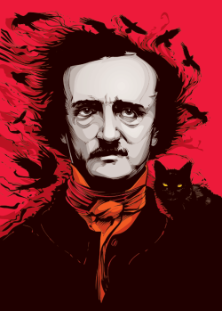 heavygraffic:  Edgar Allan Poe portrait by Cristiano Siqueira 