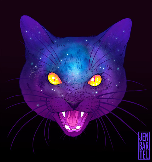 jenbartel:✨GALACTIC CATS✨This little passion project grew out of my love for the 2 most important th