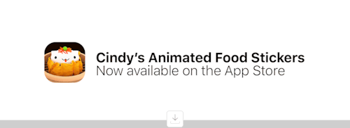 cindysuen:Here’s the full set of 25 animated 3D food stickers from my new iMessage sticker pack. Che