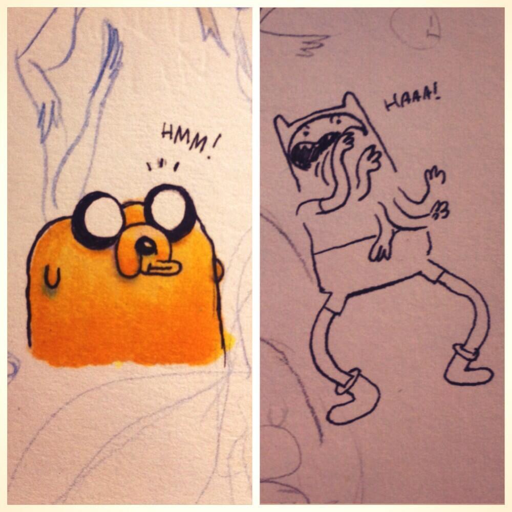 charmainevee:  Adventure Time fan art dump~ The top piece will be in the upcoming