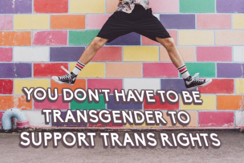 You don’t have to be transgender to support trans rights!–img source: xSupport me on kofi? Even the 