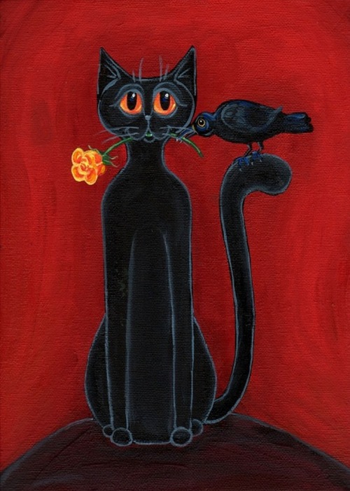 melusineh: (via Épinglé par Diane Paul sur cat art | Pinterest)