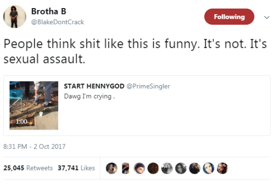 extantserendipity: cartnsncreal:    They normalize the sexual assault of Black men. Patriarchy makes sexual assault into a joke.    The police sexually assault Black men on the regular.   😡😡😡😡😡😡😡😡😡😡😡😡😡😡  WE GOTTA