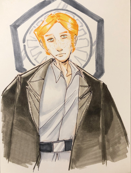 Ink and paper test.Hux - copic marker paper + paper♡mate ballpoint pen (marker first, then ballpoint pen)a woman who cou