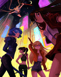 jigokuen:  My piece for Qpop’s Sailormoon Tribute Show! Come by and say hello and check out equally cool arts! 