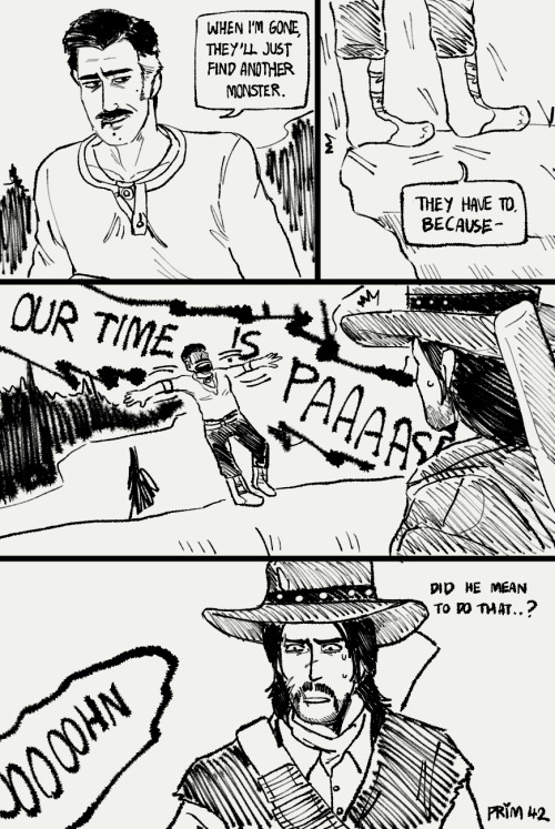 Found this comic I did in 2019. This was based on what happened behind the scene in RDR where Ben (D
