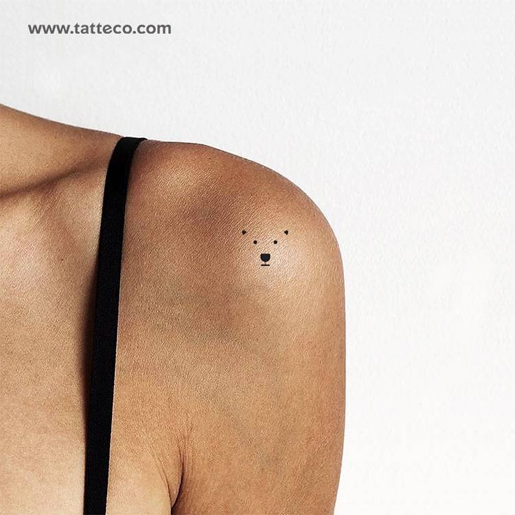 Minimalist Tiny Bear Tattoo - Temu