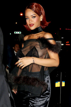 Smokingsomethingwithrihanna: Arriving At Her “Met Gala” Afterparty In New York