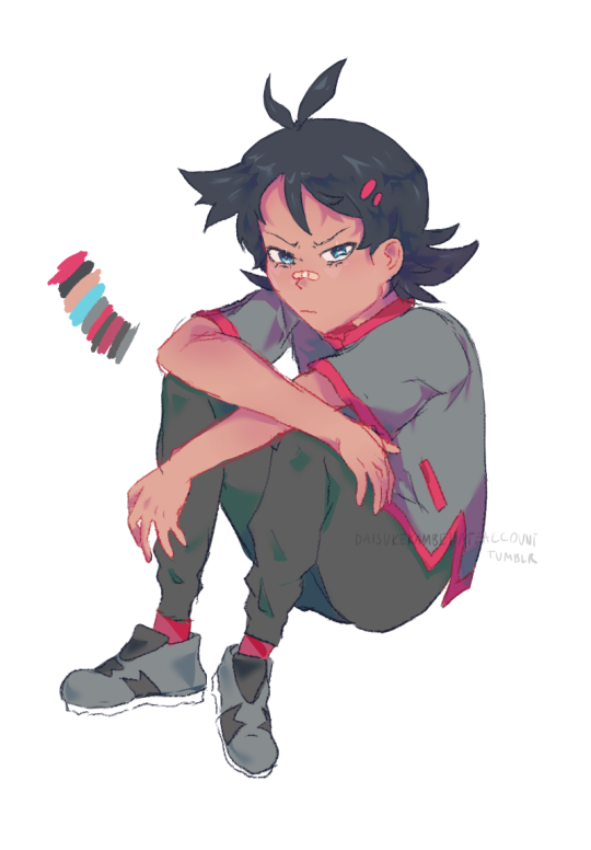 daisukekambehateaccount:it’s them, they’re the red x blue tropei purposely used a desaturated and cool colour palette for goh versus a warm and saturated palette for ash so i could test if it worked well together and it kinda does!