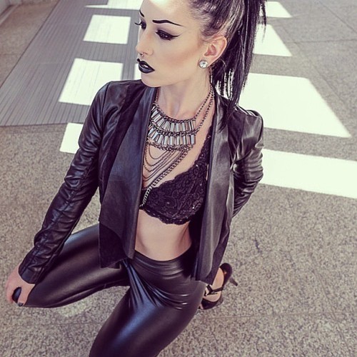 Heels and leggings