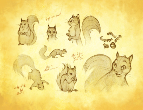 Another one! :)‘Scotty the Squirrel’ - character design for a children’s book.