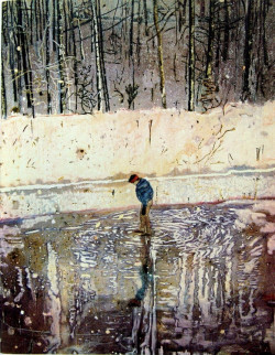 red-lipstick:  Peter Doig (b. 1959, Edinburgh, Scotland) - Charley’s Space, 2003    Paintings: Oil on Canvas