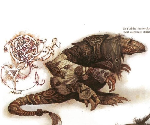 talesfromweirdland:Brian Froud (concept) art for The Dark Crystal (1982).