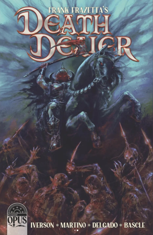 Frank Frazetta’s Death Dealer variant cover illustration