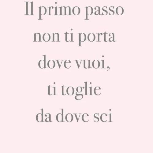 “La parte più difficile è sempre il primo passo.”
Cit.
https://www.instagram.com/p/CoKIkH7N399/?igshid=NGJjMDIxMWI=