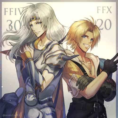  Happy incredible double anniversary to FFIV and FFX! I can’t believe these games are so old a