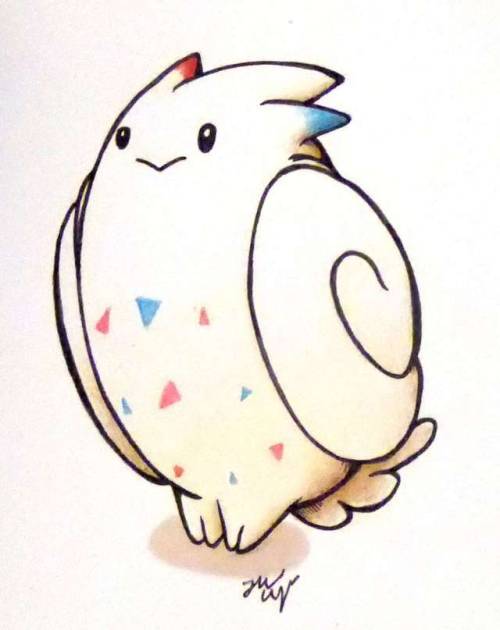 jont-crane: 105 day drawing challenge Day 98: Togekiss A gentle egg