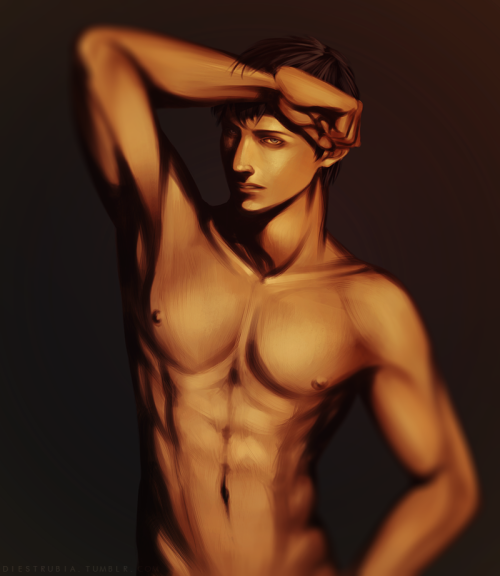diesturbia:  Bertholdt Fubar: Pin-up 1 down and only Reiner, Erwin, Levi and Jean to do (ʘ‿ʘ✿)