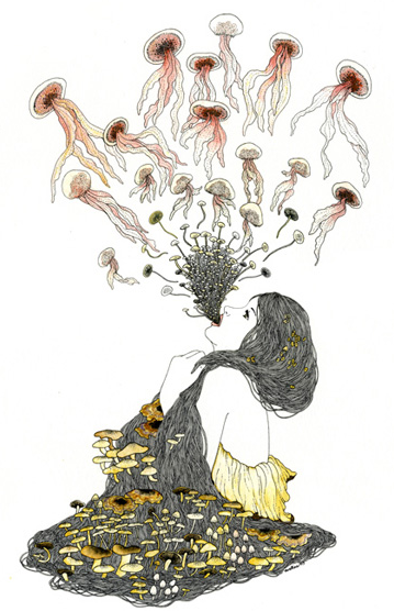 glittertomb:  Mushroom Pieces by Eveline Tarunadjaja, one of my absolute favorites