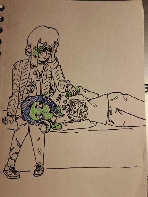 Second Ink-Goretober Prompt! Eight Is... Not Well.