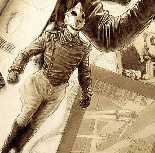 xombiedirge:  The Rocketeer by Paul Shipper / Store / Tumblr / Twitter / Facebook Part of the Righteous Rides…and The Dudes Who Drive Them art show at the Hero Complex Gallery / Facebook. Full info HERE.