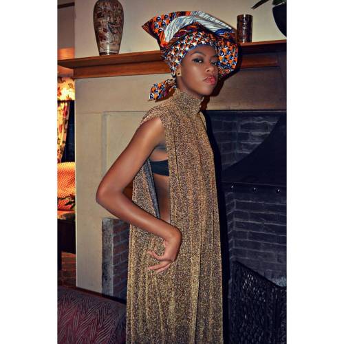 DUMEBI by Dume Dume Photographed by @missmgphotography #poloneck #headscarf #prints #bold #fashion #