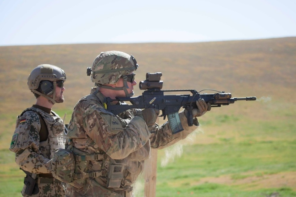 gunrunnerhell:  Joint Training Members of the German Mechanized Infantry Battalion