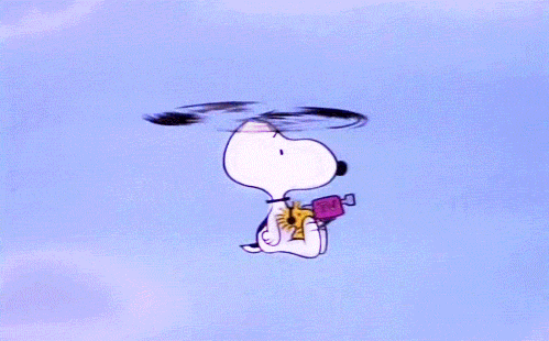 vintagegeekculture:  To observe and film football games, Snoopy can spin his ears around and become a helicopter.
