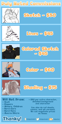 dulynotedart:  Updated my prices! You can