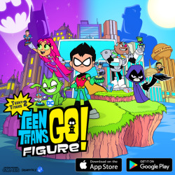 grumpyfaceblog:  Our next mobile game from us and our friends at @cartoonnetwork is out TODAY! We hope you’ll check out Teeny Titans 2: Teen Titans GO Figure!This series is essentially our love letter to Pokemon! Collect all your favorite DC characters,