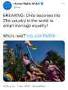 lgbtculture:🎉CONGRATS CHILE! 🌈❤️