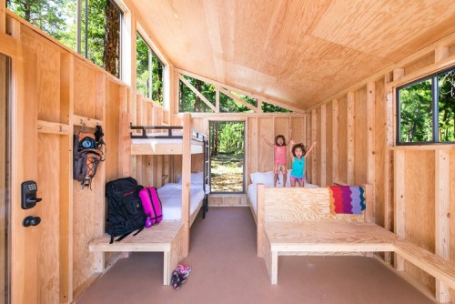 smallandtinyhomeideas:
“THE WEDGE | CSPU In an effort to modernize the experience of staying overnight at California State Park cabins, the Parks Forward Commission invited architecture students from California State Polytechnic University, Pomona,...