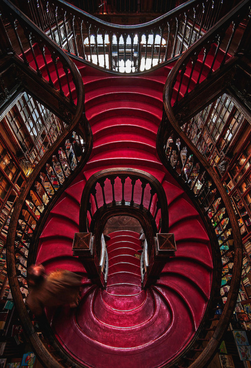 wanderthewood:  Livraria Lello & Irmão bookstore in Porto, Portugal by Francisco D Mendes 